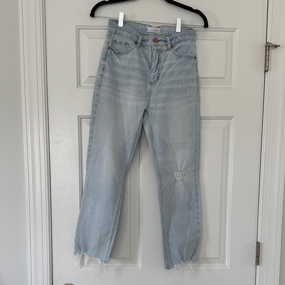 LOFT Light Blue Straight Leg Jeans